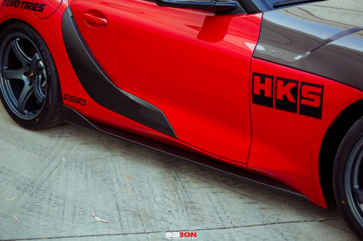 Seibon Carbon Fiber Door Garnish for Supra GR (DG20TYSUP-OE)