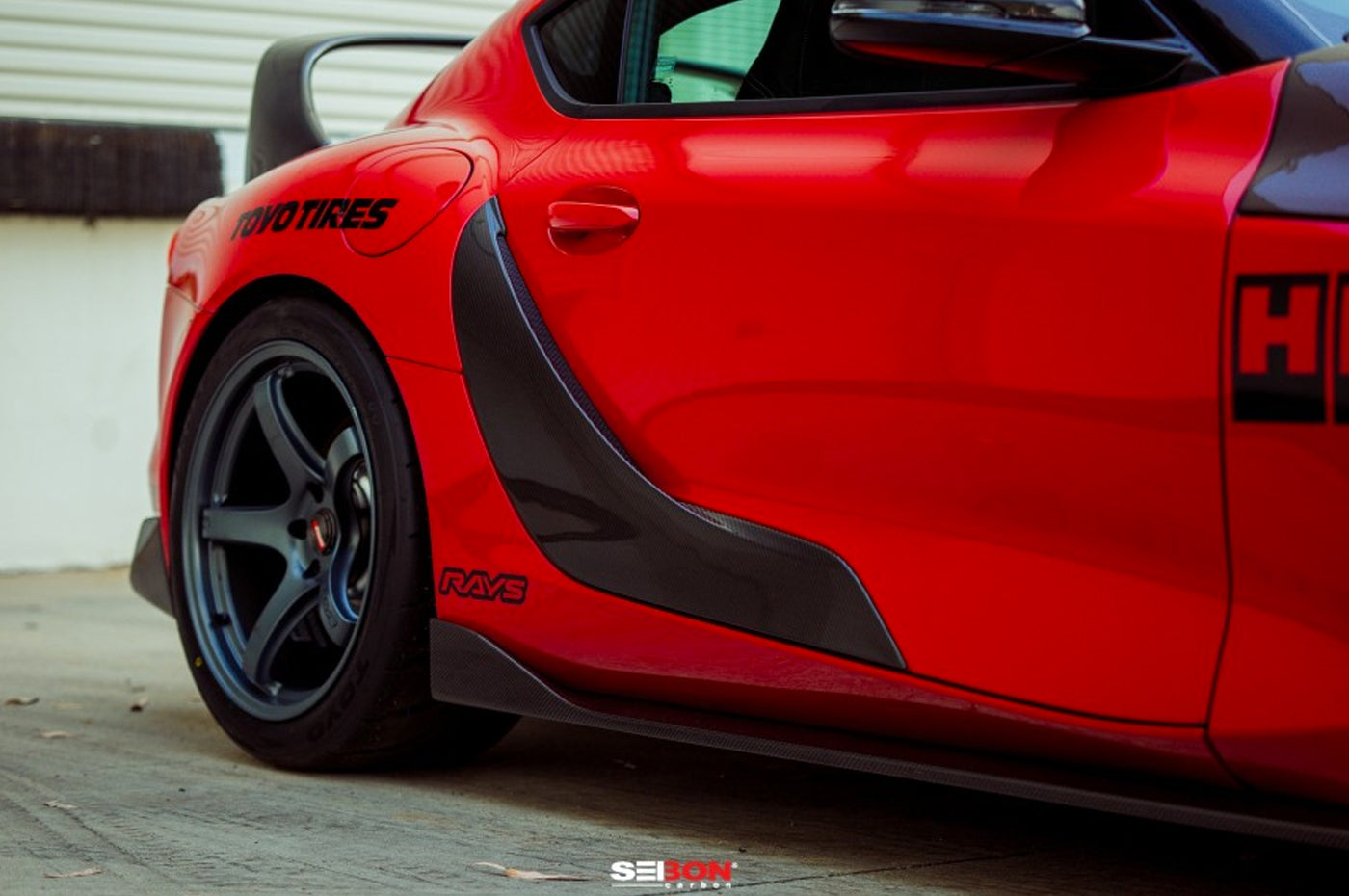 Seibon Carbon Fiber Door Garnish for Supra GR (DG20TYSUP-OE)