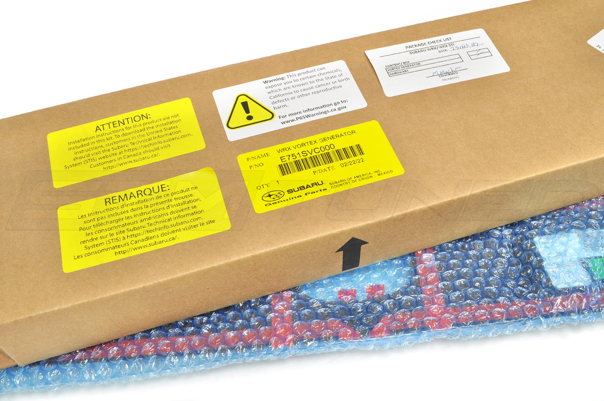Subaru OEM FHI Vortex Generator for 2022+ WRX (E751SVC000)