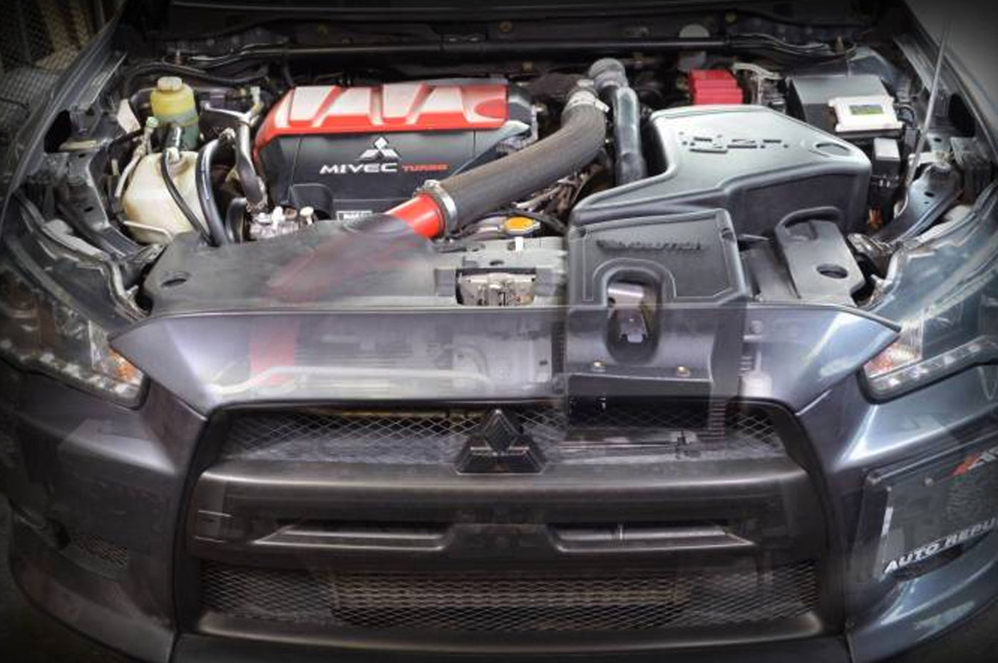 Injen Evo X Cold Air Intake System (EVO1801) Installed