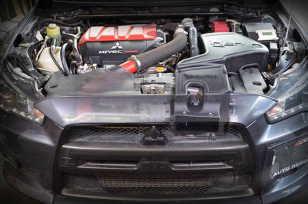 Injen Evo X Cold Air Intake System (EVO1801) Installed