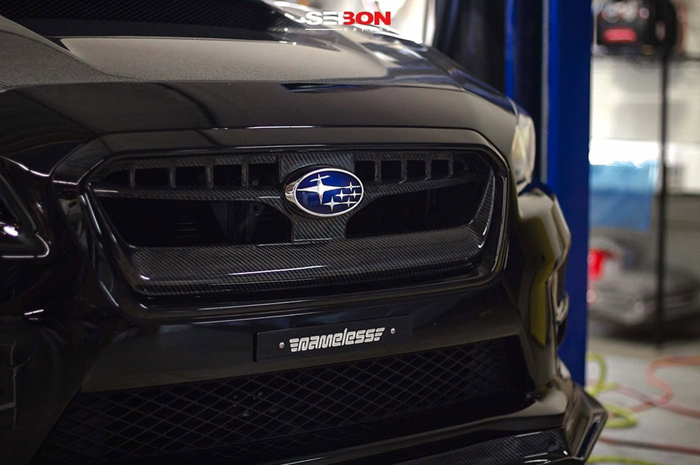Seibon Carbon Fiber Front Grille for 2015-2017 WRX/STi (FG15SBIMP)