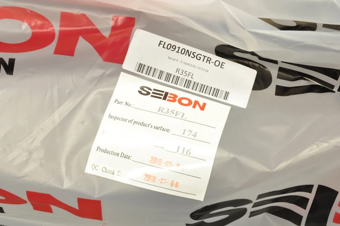 Seibon Carbon Fiber Front Lip OEM Style for R35 GTR 2009-2011 (FL0910NSGTR-OE)