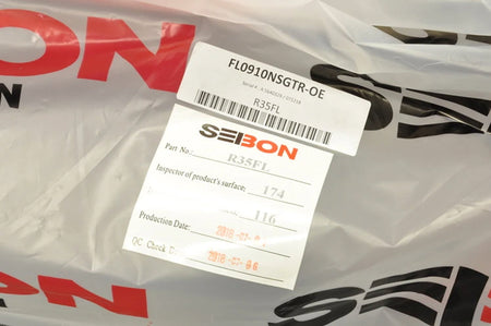 Seibon Carbon Fiber Front Lip OEM Style for R35 GTR 2009-2011 (FL0910NSGTR-OE)