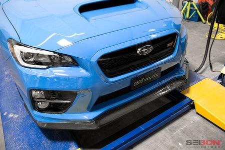 Seibon Carbon Fiber Front Lip MB1 Style for 2015-2017 WRX/STi (FL15SBIMP-MB1)