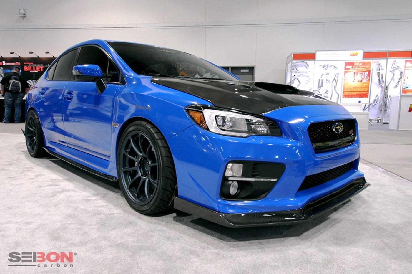 Seibon Carbon Fiber Front Lip MB3 Style for 2015-2017 WRX/STi (FL15SBIMP-MB3)