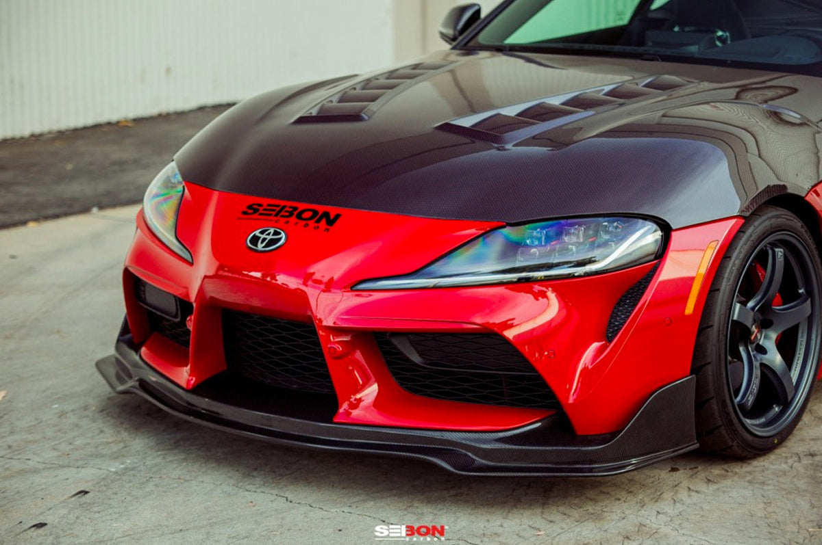 Seibon Carbon Fiber Front Lip MB Style for Supra GR (FL20TYSUP-MB)