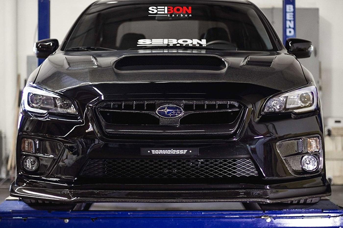 Seibon Carbon Fiber Foglight Bezel Covers for 15-17 WRX/STi (FLS15SBIMP)
