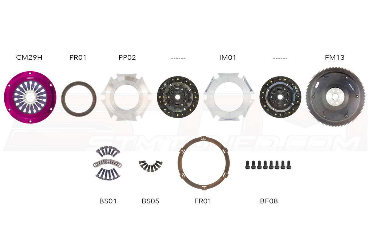 EXEDY Twin Organic Clutch Kit for Subaru STi FM022SDF