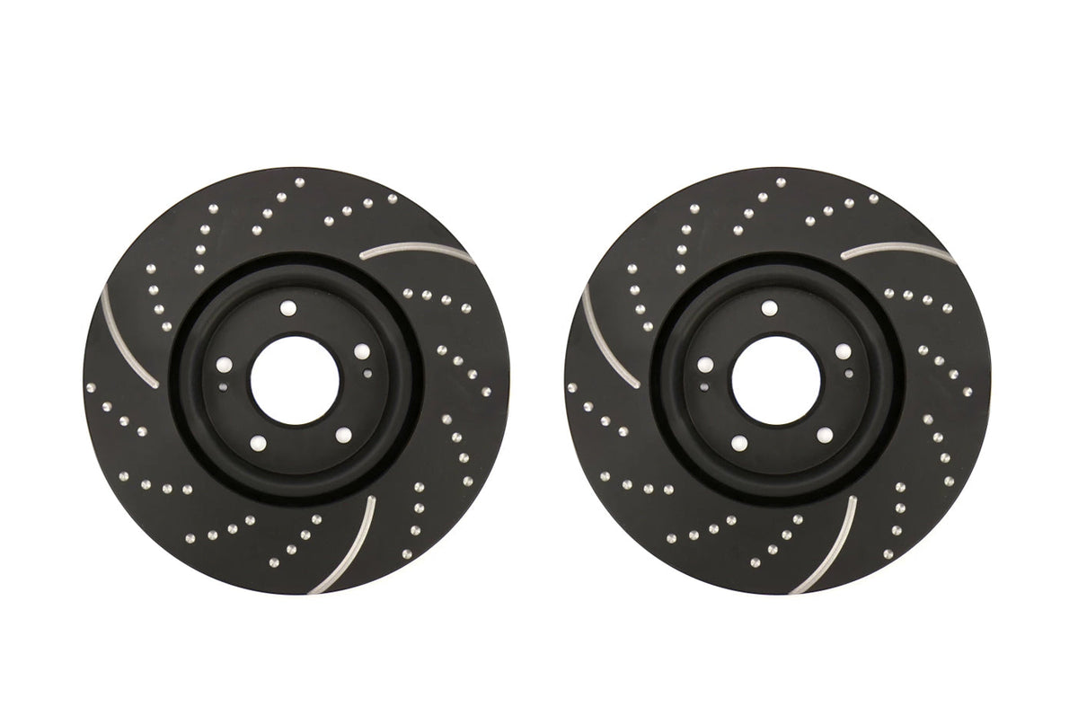 EBC 3GD Drilled and Slotted Rotors for Evo 5-9 (GD975 Front Pair)