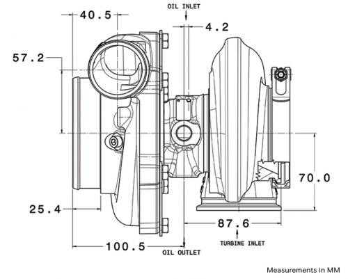 Garrett GTX3071R Gen II Reverse Rotation (340-650 HP)
