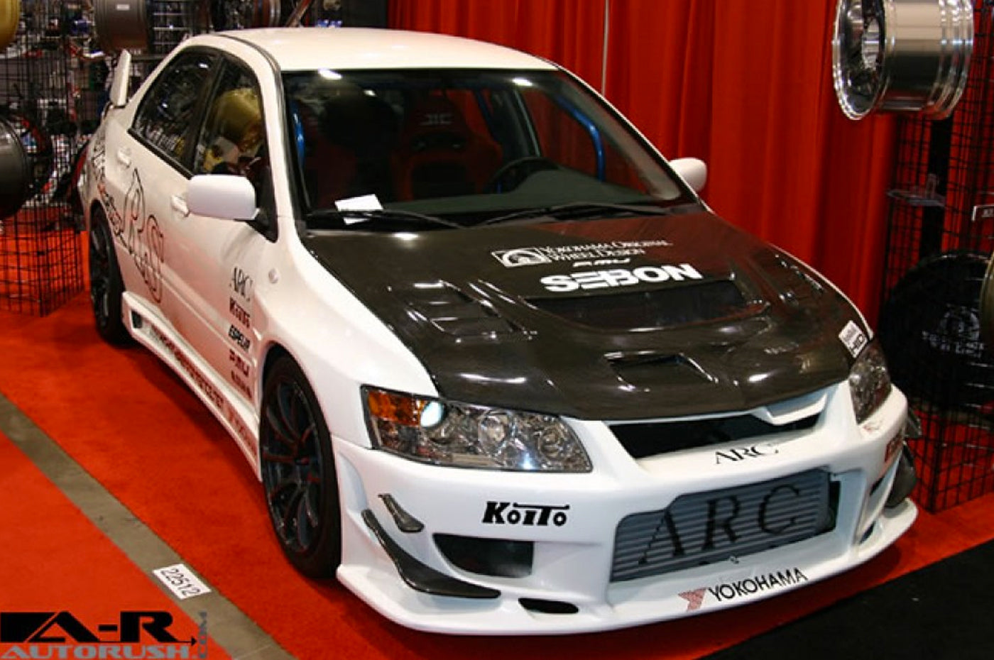 HD0305MITEVO8-CW Seibon Evo 7/8/9 CW Carbon Fiber Hood