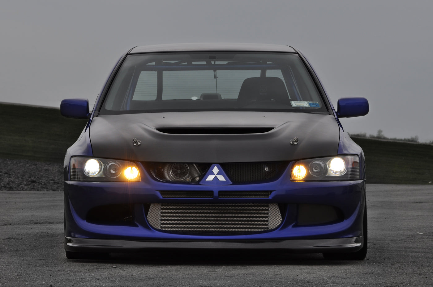 HD0305MITEVO8-OE-DRY Seibon Evo 7/8/9 Dry Carbon Fiber Hood