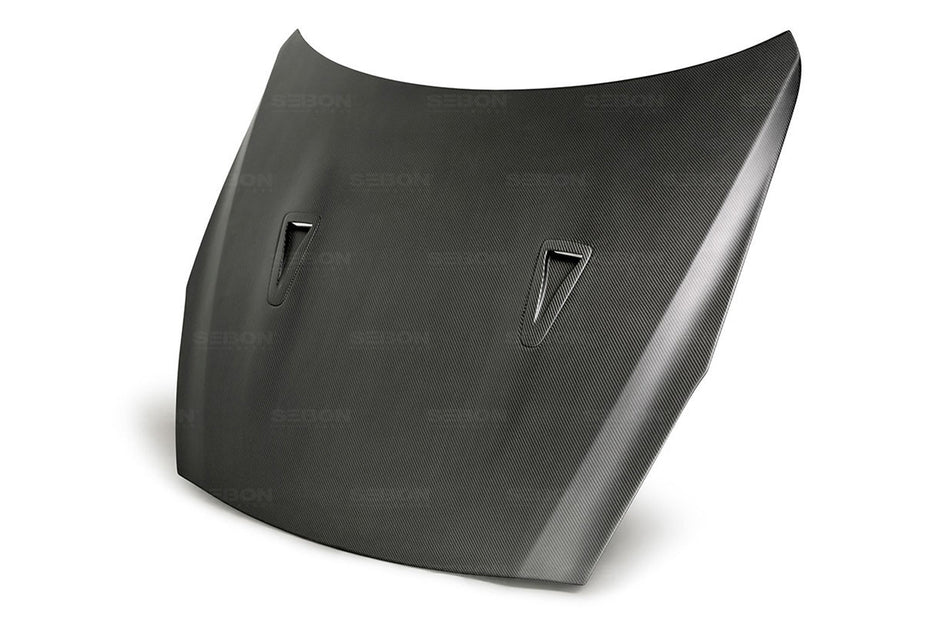 Seibon Carbon Fiber Hood OEM Style Dry for R35 GTR 2009-2016 (HD0910NSGTR-OE-DRY)