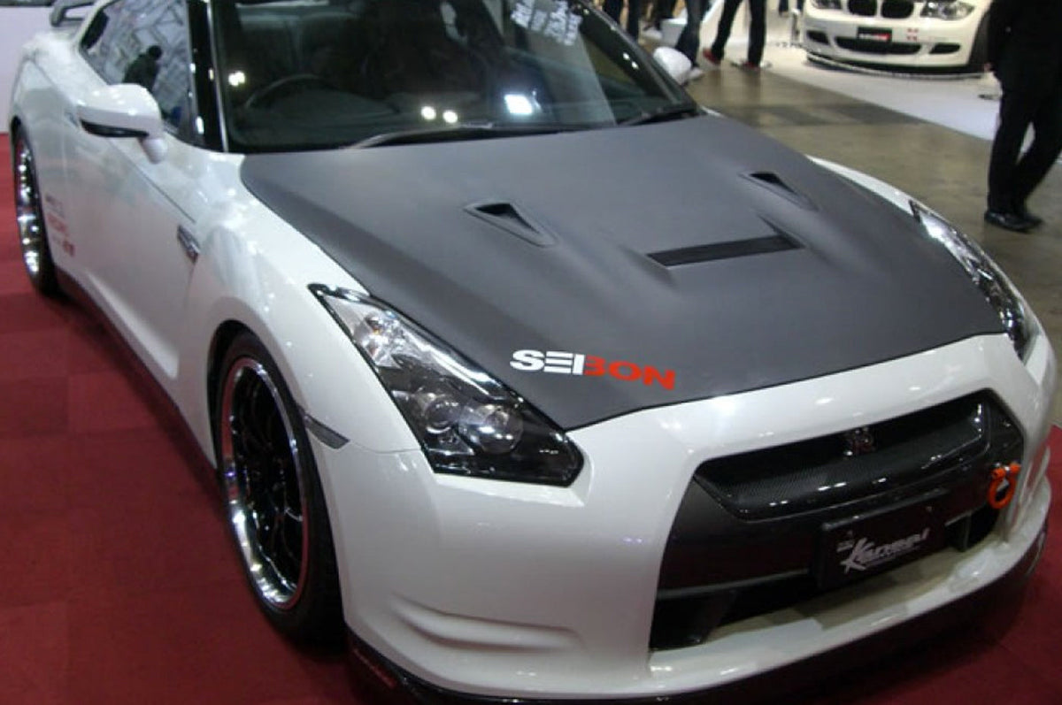 HD0910NSGTR-VSII-DRY Seibon VSII R35 GTR Dry Carbon Hood