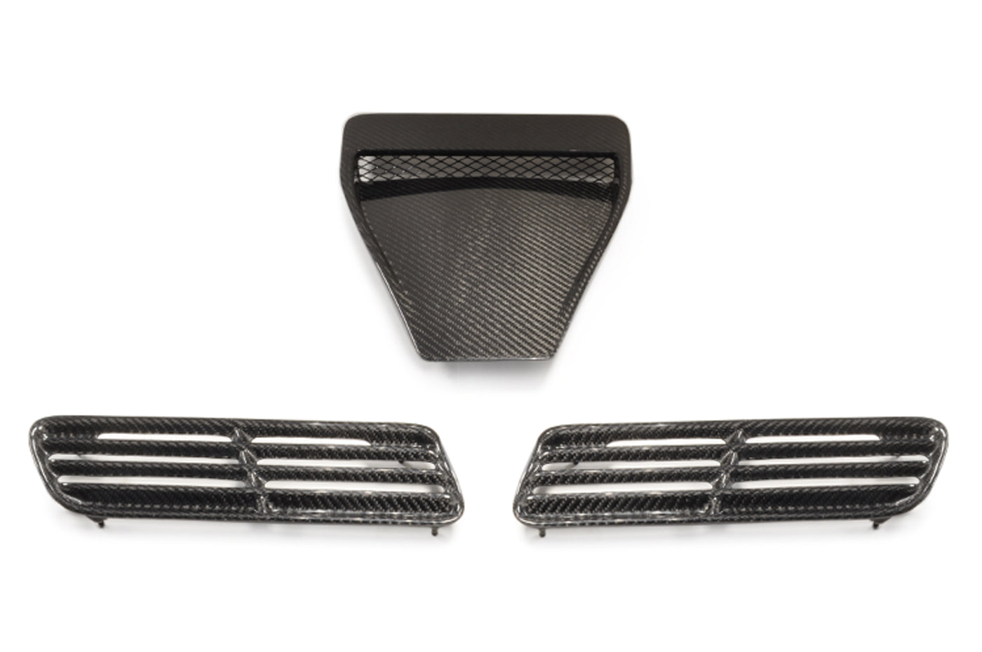Seibon Carbon Fiber Hood Scoop Vent Set for Evo X (HDS0809MITEVOX-OE)