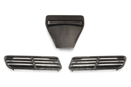 Seibon Carbon Fiber Hood Scoop Vent Set for Evo X (HDS0809MITEVOX-OE)