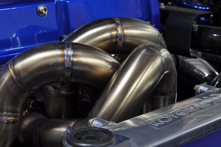 Koyo HH030939 Evo 4/5/6 Radiator installed in an Evo 8