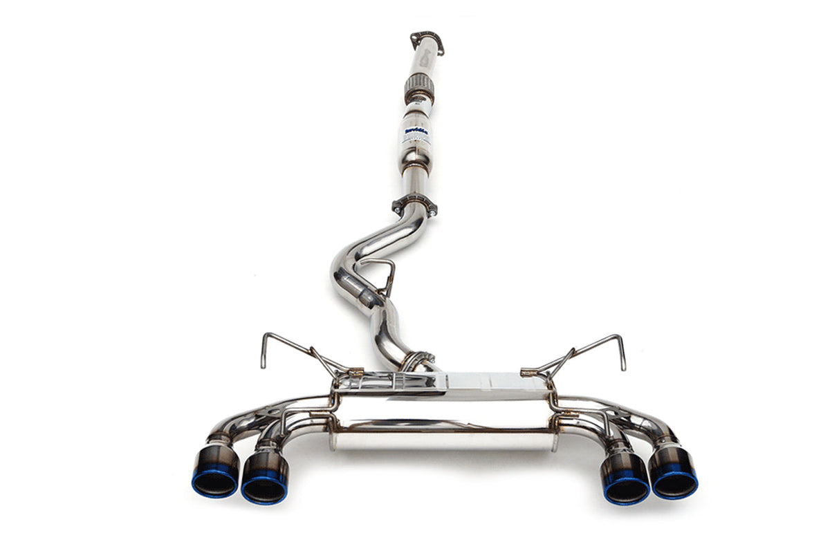 Invidia Q300 Exhaust for 08-14 WRX/STi Hatch with Titanium Blue Tips (HS08STIG3T)