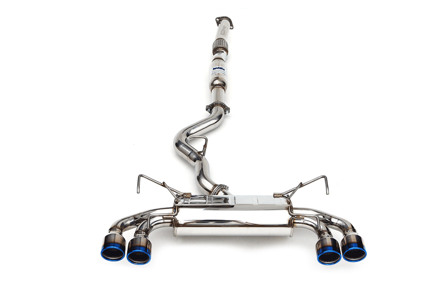 Invidia Q300 Exhaust for 08-14 WRX/STi Sedan with Blue Tips (HS11STIG3T)