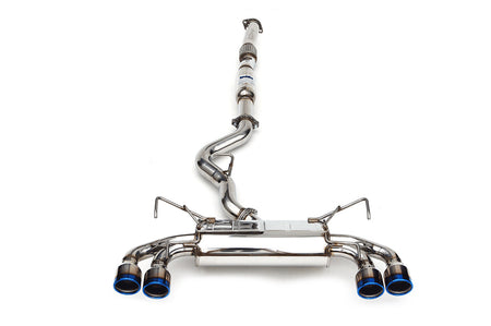 Invidia Q300 Exhaust for 08-14 WRX/STi Sedan with Blue Tips (HS11STIG3T)