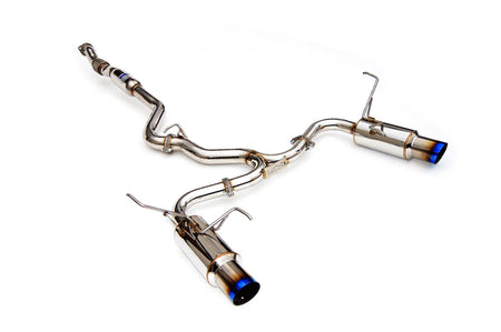 Invidia N1 Cat-Back Exhaust for 08-14 WRX/STi Sedan with Burned Blue Tips (HS11STIGTT)