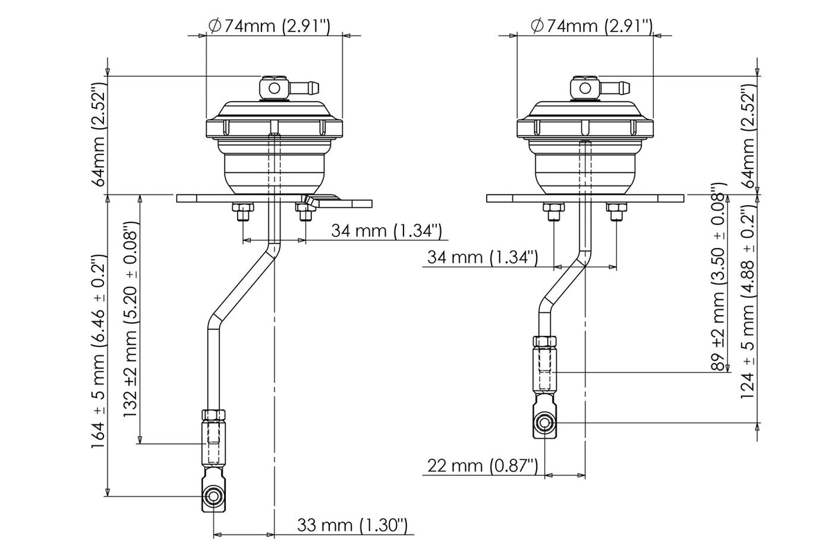 Turbosmart IWG75 R35 GTR Wastegate Actuators
