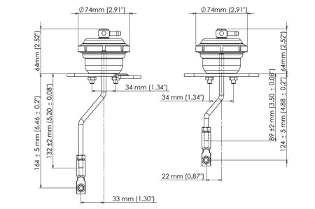 Turbosmart IWG75 R35 GTR Wastegate Actuators