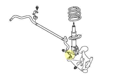 KLC139 Whiteline Evo X Front Sway Bar Link Placement