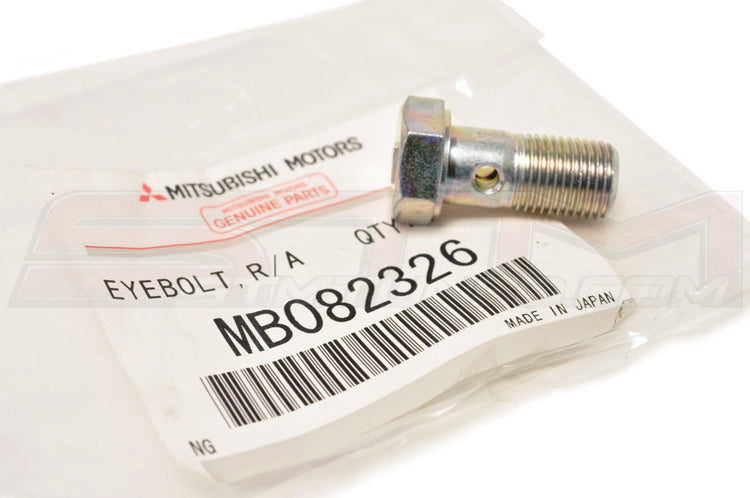 Mitsubishi OEM Front Brake Line Banjo Bolt for Evo 7/8/9 (MB082326)  Image © STM Tuned Inc