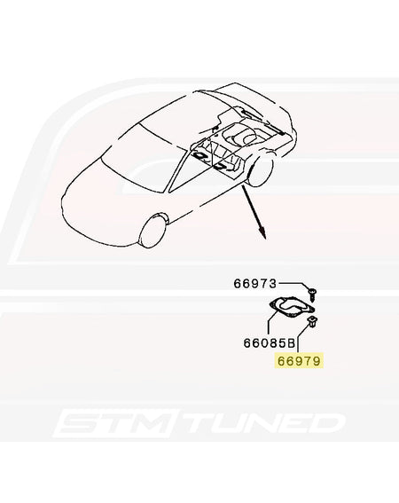 Mitsubishi OEM Fuel Tank Inspection Lid Grommet for Evo 8/9 (MB174347)