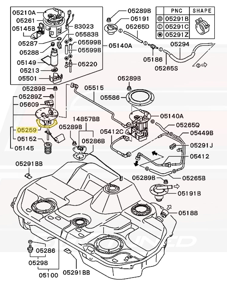 Evo 8/9 USDM Diagram