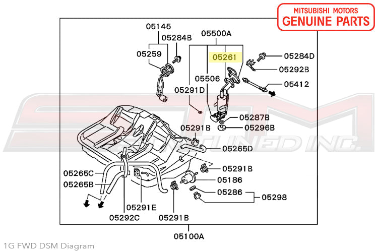 MB400578 Mitsubishi Fuel Tank Sending Unit Gasket - 1G DSM FWD