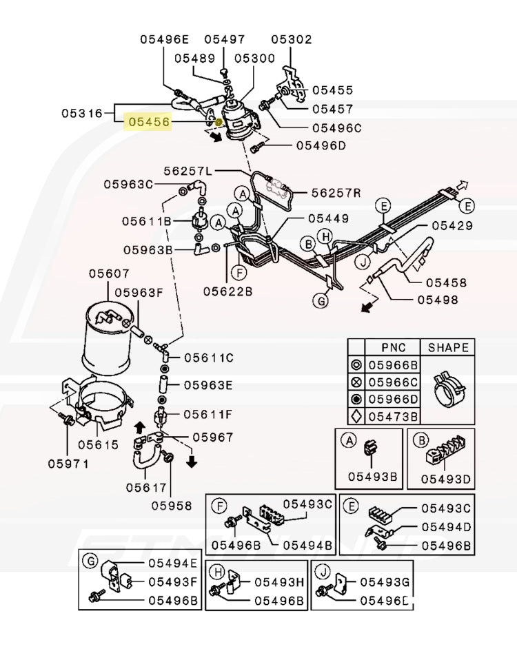 1999 Eclipse GSX Diagram