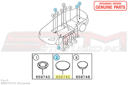 Mitsubishi Body Plugs - Evo X