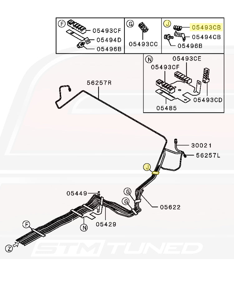 JDM Evo 7 Fuel Lines