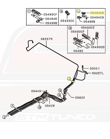 JDM Evo 7 Fuel Lines