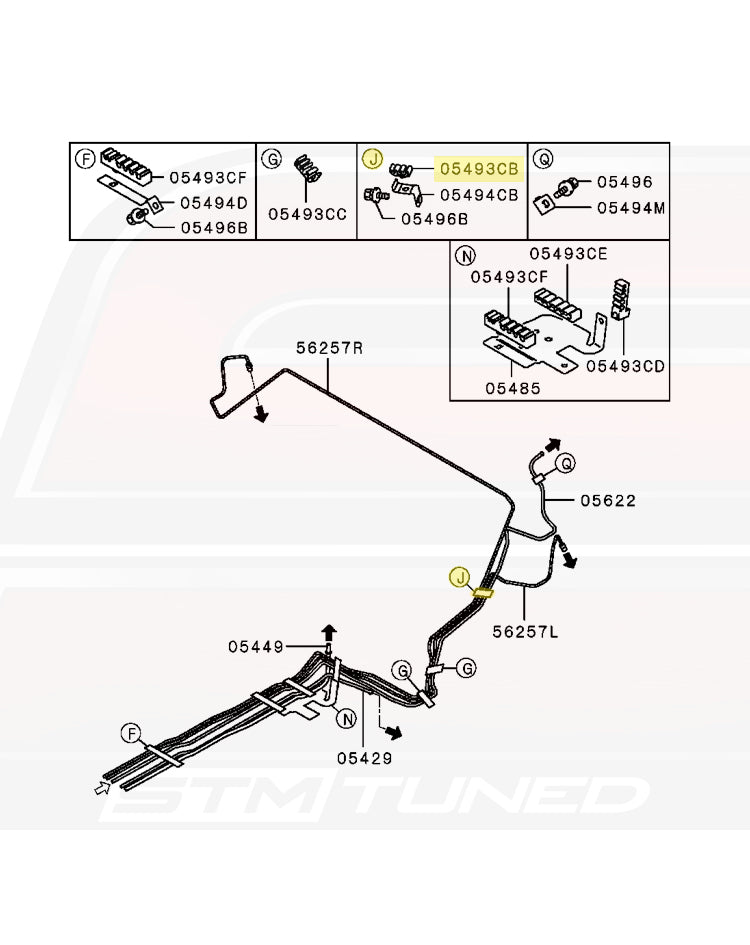 USDM Evo 8/9 Fuel Lines