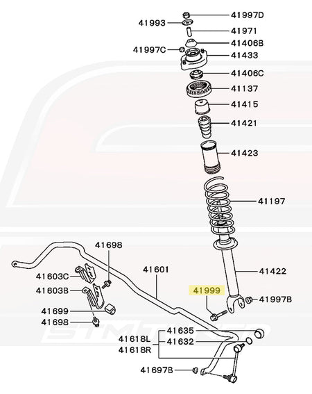 Evo 7/8/9 Rear Suspension Diagram