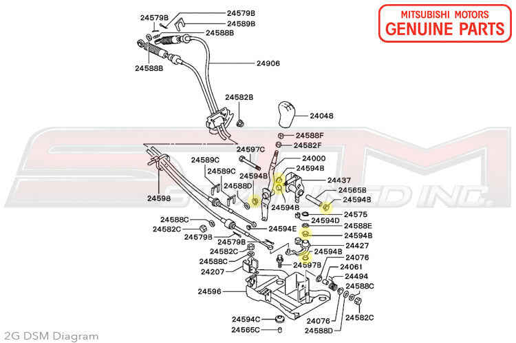MB829013 Mitsubishi Shifter Link Bushing - 2G DSM