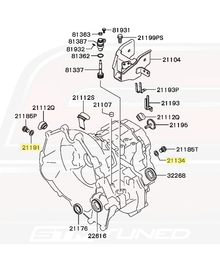 MB837567 OEM 3000GT Transmission Fill/Drain Plug Washer