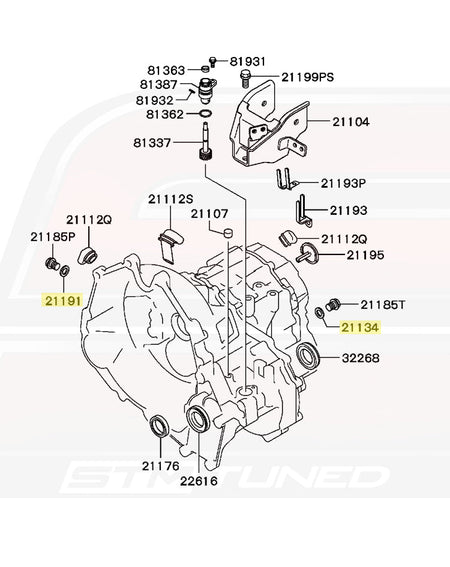 MB837567 OEM 3000GT Transmission Fill/Drain Plug Washer
