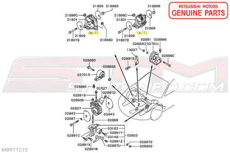 MB911272 Mitsubishi Motor Mount - 2G DSM (Manual Transmission)