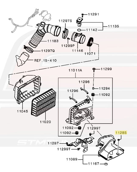 MB938520 Evo X Air Intake Diagram