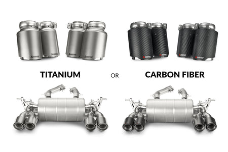 Akrapovic M3/M4 Titanium Exhaust Tip Options