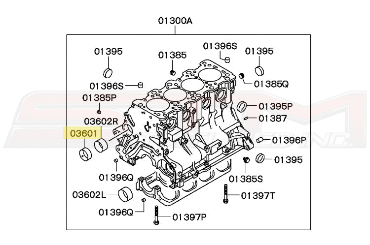 Mitsubishi OEM 4G63 Balance Shaft Bearing for Evolution and DSM Image © STM Tuned Inc.  Part Number MD040597 and MD082301