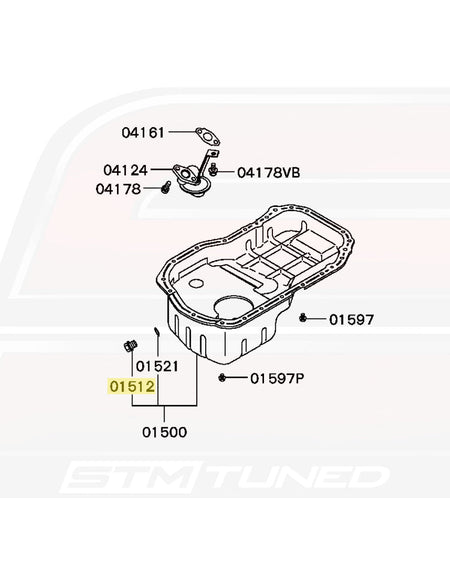 MD050316 Evo 8 Oil Pan Diagram