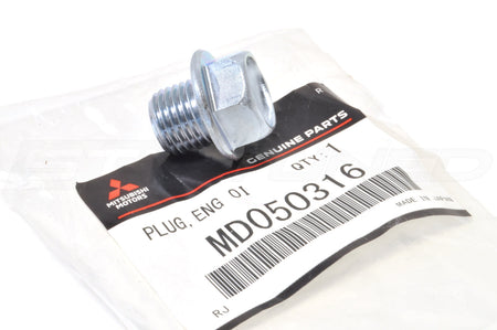 Mitsubishi OEM Engine Oil Pan Drain Bolt (MD050316)