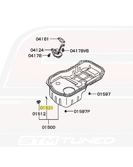 MD050317 Evo 8 Oil Pan Diagram