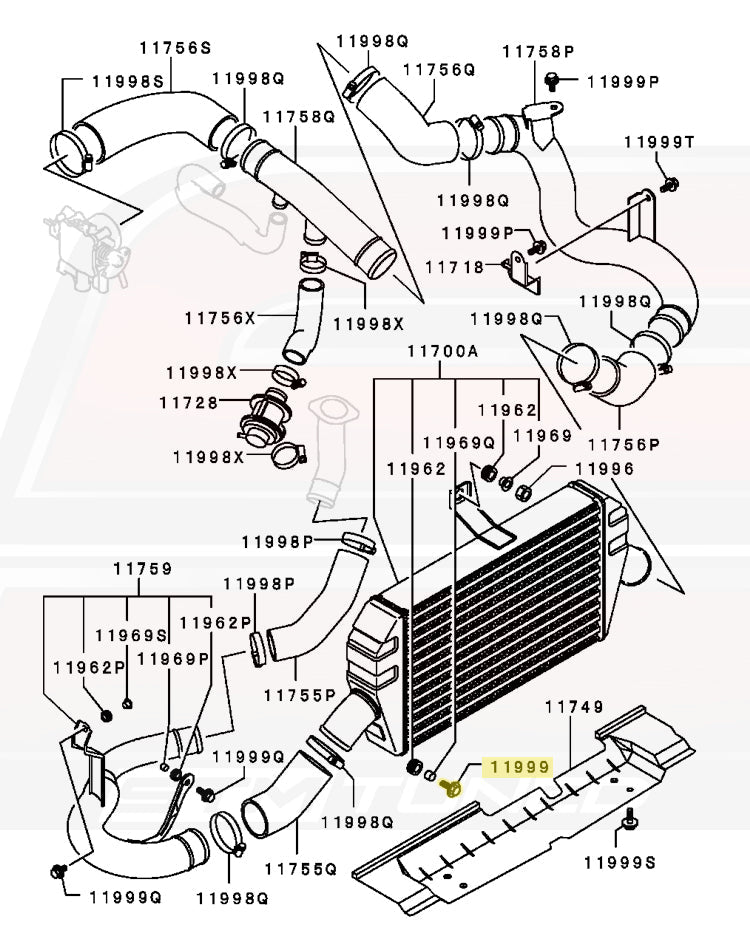 Evo 7 Intercooler Diagram